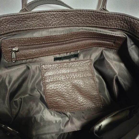 Marshall Field Brown Leather  Handbag NWT - Picture 6 of 11